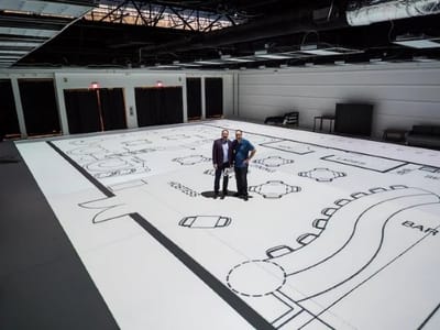 Walkable Plans - Projeção de planta baixa em escala 1:1
