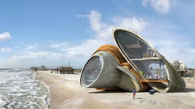 O arquiteto espanhol Dionisio González imaginou uma série de estruturas surrealistas para o arquipélago da Ilha Dauphín.