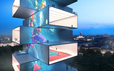 Carlo Ratti Associati projeta quadras de tênis empilhadas