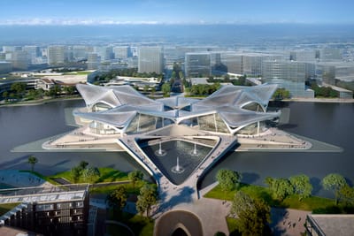 Centro de Arte Cívica de Zhuhai Jinwan por Zaha Hadid Architects