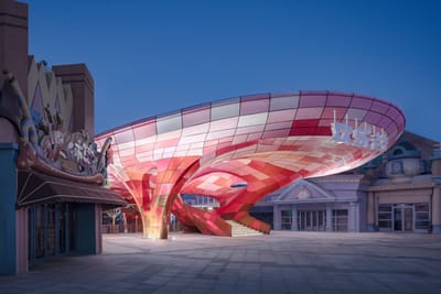 Pavilhão impresso em plástico 3D