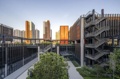 Guangdong-Hong Kong-Macau Zona de Empreendedorismo Juvenil / Rogers Stirk Harbour + Partners + Huayi Design