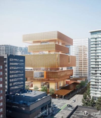 Herzog & de Meuron revela a segunda reformulação da Vancouver Art Gallery com fachada tecida com efeito de cobre