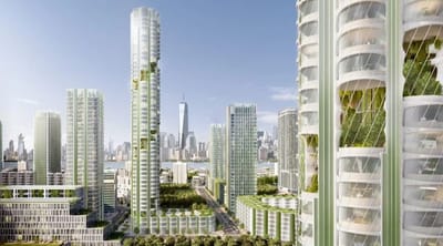 SOM revela protótipo de arranha-céu de captura de carbono Urban Sequoia na COP26