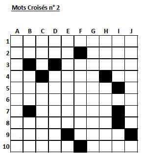 Mots Croisés n° 2- Correctif