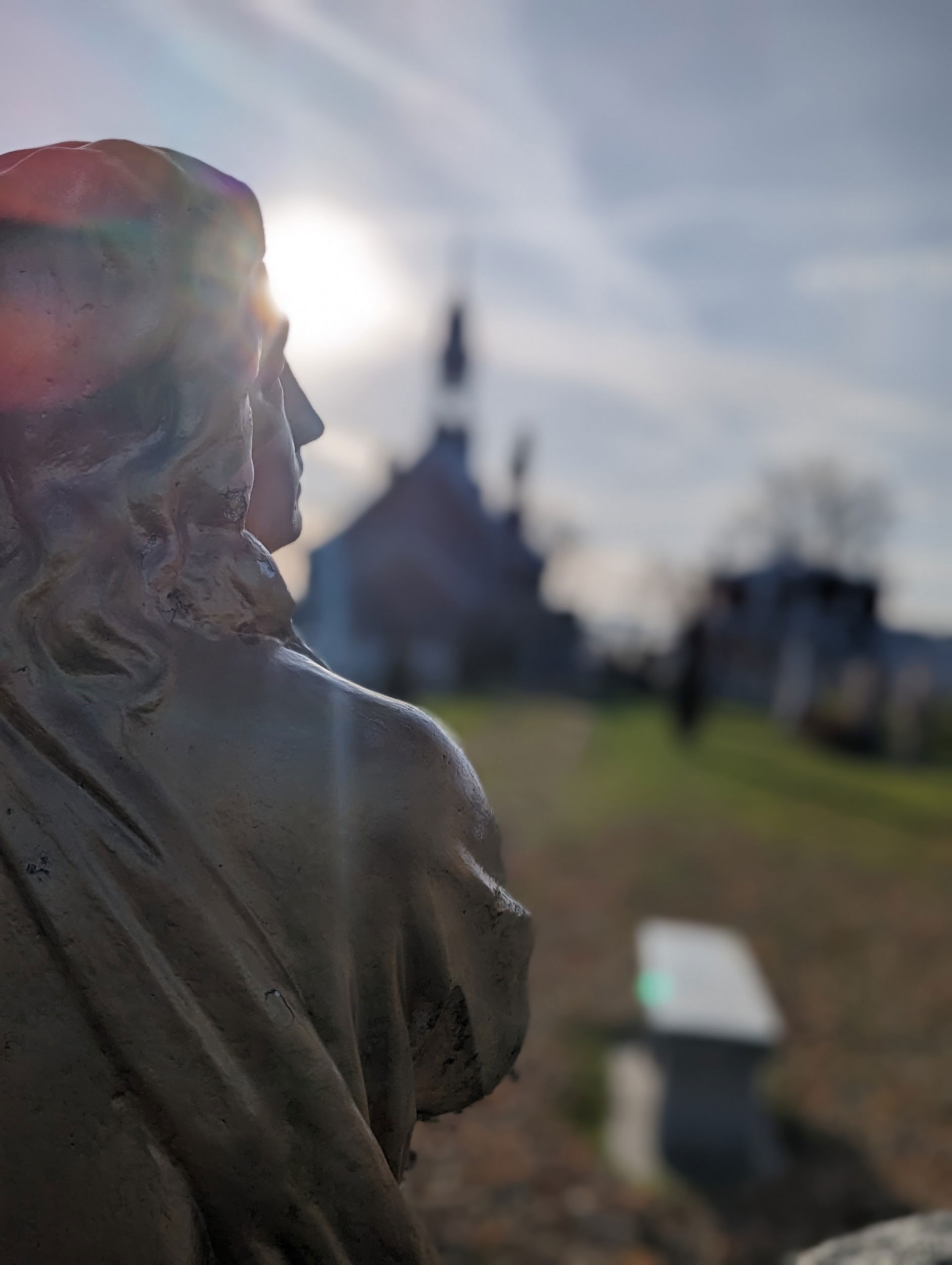 L’église et le cimetière de Saint-Urbain-Premier par Vincent Losier