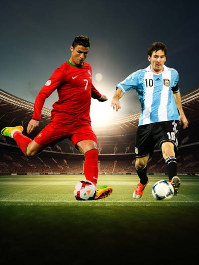 Quem eram os protagonistas antes de Messi e Cristiano Ronaldo?