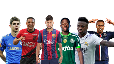 10 maiores vendas do futebol brasileiro