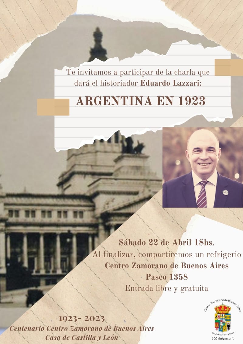 Charla del historiador Eduardo Lazzari