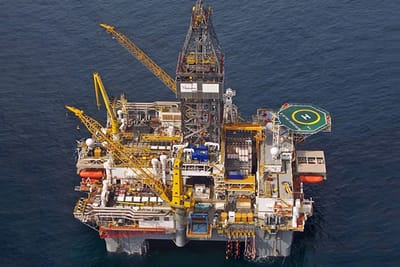 Sea rig oil derailing ریگ حفاری دریایی