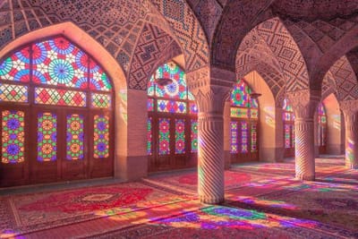 Nasir Al-Molk Mosque is the most beautiful mosque in Shiraz