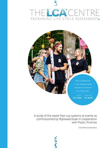 LCA study of waste free cup system at Dutch events by The LCA Centre