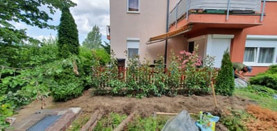 Kert és terasz rekonstrukció 2. rész (Üröm)