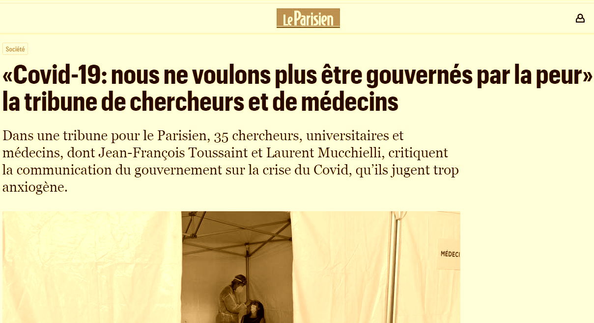 «Nous ne voulons plus être gouvernés par la peur»