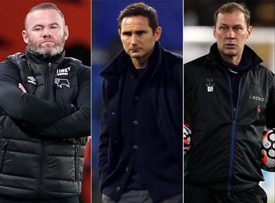 เอฟเวอร์ตันหันไปหาเวย์น รูนีย์และแฟรงค์ แลมพาร์ดขณะที่ดันแคน เฟอร์กูสันเข้ารับการฝึกซ้อม