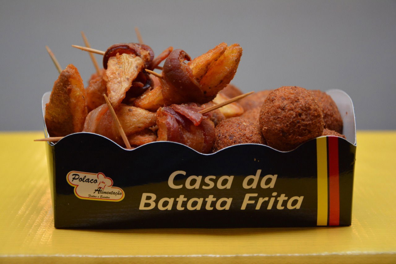 Batata enrolada no bacon