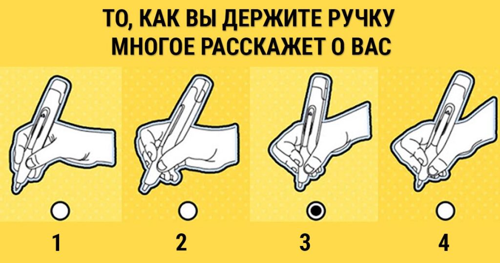 отовы ли вы узнать о себе всё? Тогда покажите, как вы держите ручку в руке