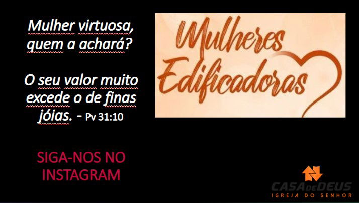 MULHERES EDIFICADORAS
