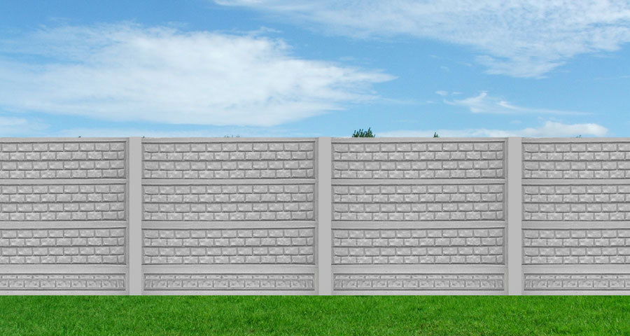 ogrodzenie betonowe cegiełka
