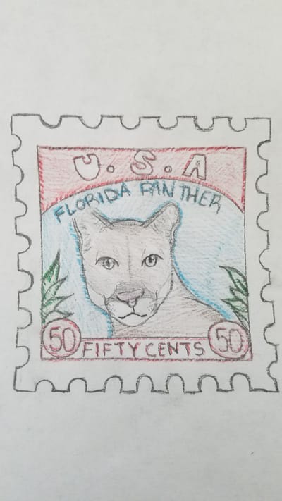 Florida Panther Postage stamp image