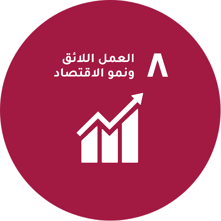 الهدف 8 : تعزيز النمو الاقتصادي و العمل الائق