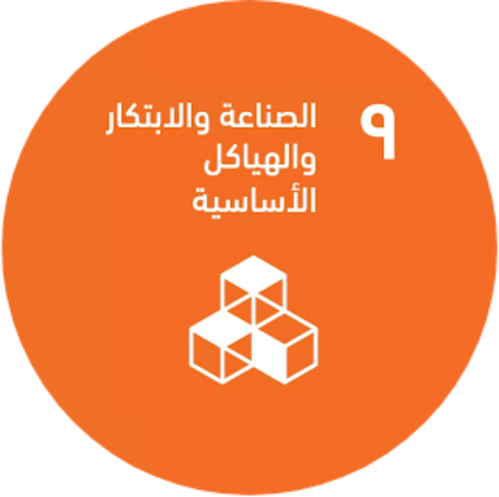 الهدف التاسع : الصناعة والابتكار والهياكل الأساسية.
