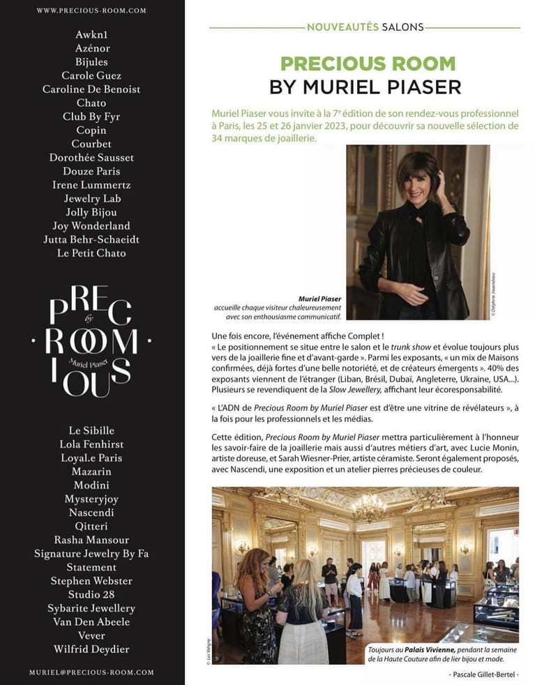 PRECIOUS ROOM by Muriel Piaser