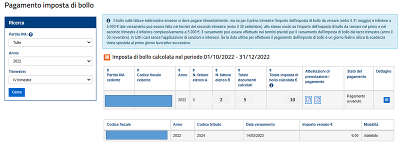 ENTRO IL 30 NOVEMBRE VA EFFETTUATO IL VERSAMENTO DEL BOLLO SULLE FATTURE ELETTRONICHE