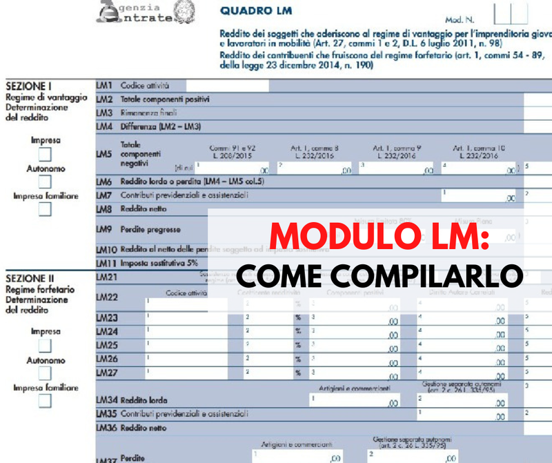 FORFETTARI: L'ACCESSO AL CONCORDATO PREVENTIVO ATTRAVERSO IL QUADRO "LM"