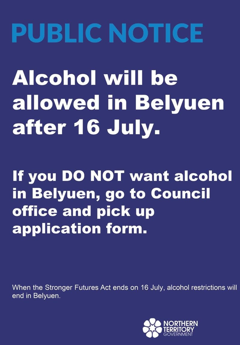 Changes to Alcohol Restrictions