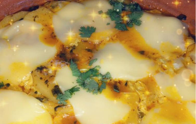 طاجين البطاطا بالبيض والفرماج