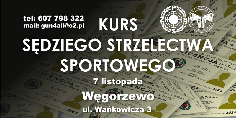 Kurs- Sędzia Strzelectwa Sportowego