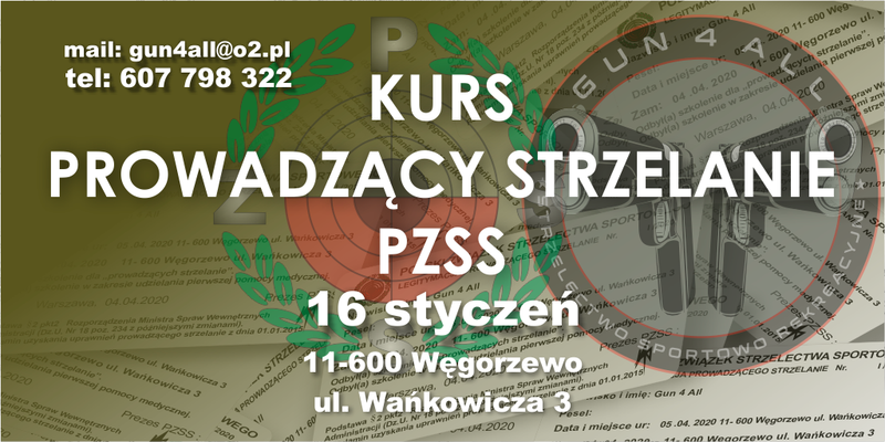 Kurs Prowadzący Strzelanie PZSS