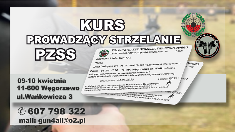 Kurs Prowadzący Strzelanie PZSS