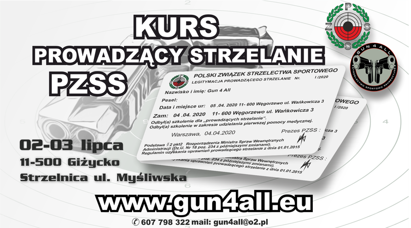 KURS PROWADZĄCY STRZELANIE PZSS