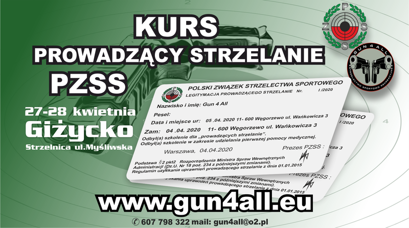 Kurs prowadzący Strzelanie