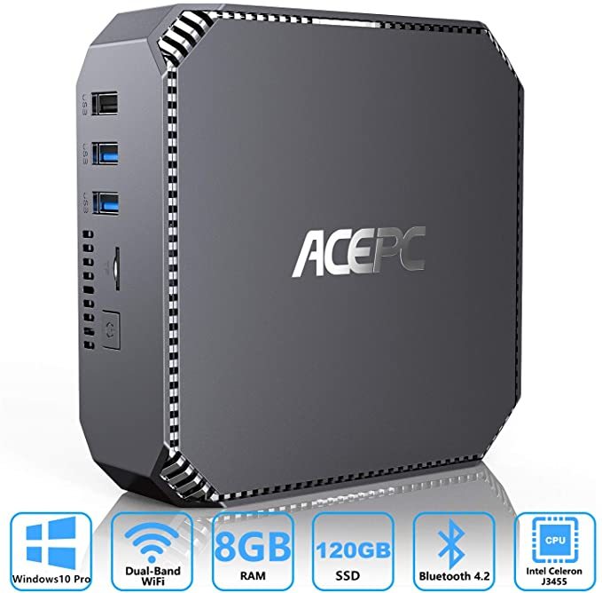 ACEPC AK2 Mini PC Windows 10 Pro, 8GB