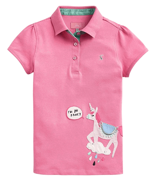Joules Moxie Applique Girls Polo Shirt