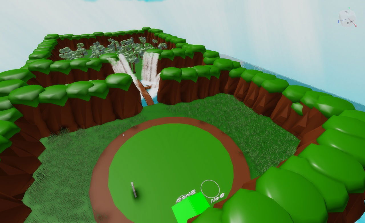 Spawn region of a simulator I made