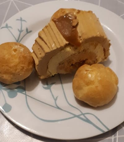 bûche glacée aux choux image