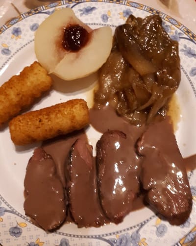 Magret de canard sauce au chocolat image