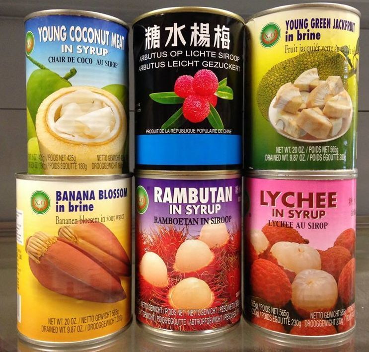 FRUITS CHINOIS EN CONSERVES