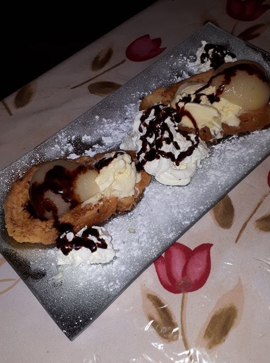 pain perdu façon poire belle Hélène