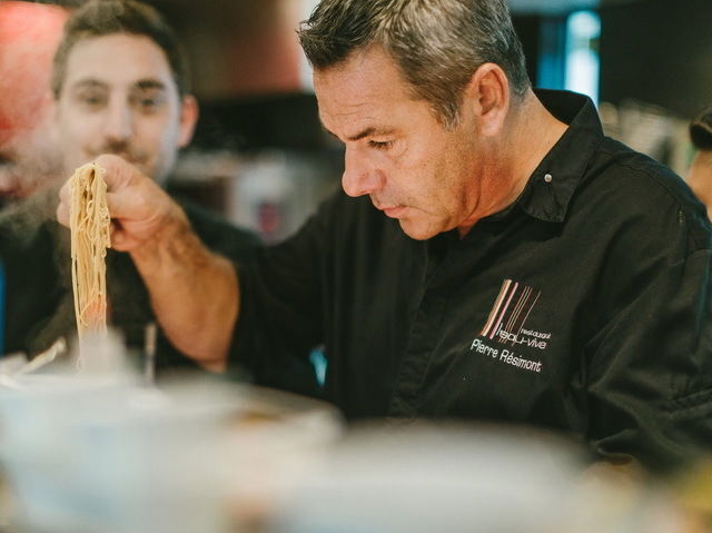 le chef aux fourneaux