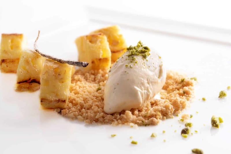 Pour 4 personnes: dessert à l' ANANAS