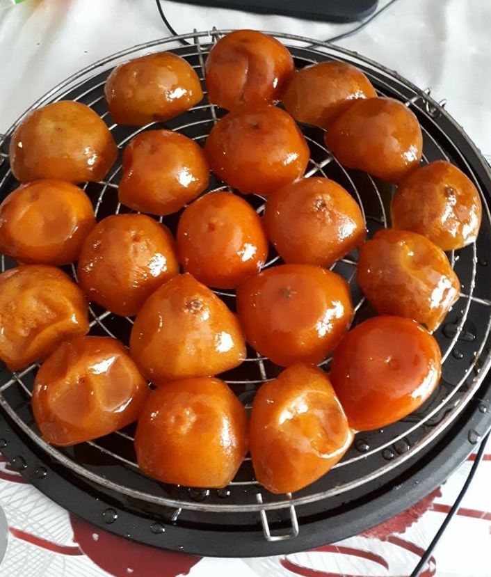 laissez bien égouter vos clémentines confites