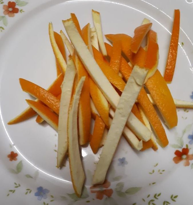 Pour vos copeaux d'oranges confites