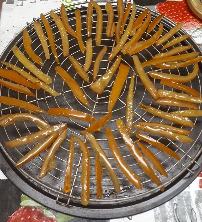 placer vos orangettes 12 heures sur une grille