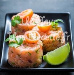 Tartare aux deux saumons