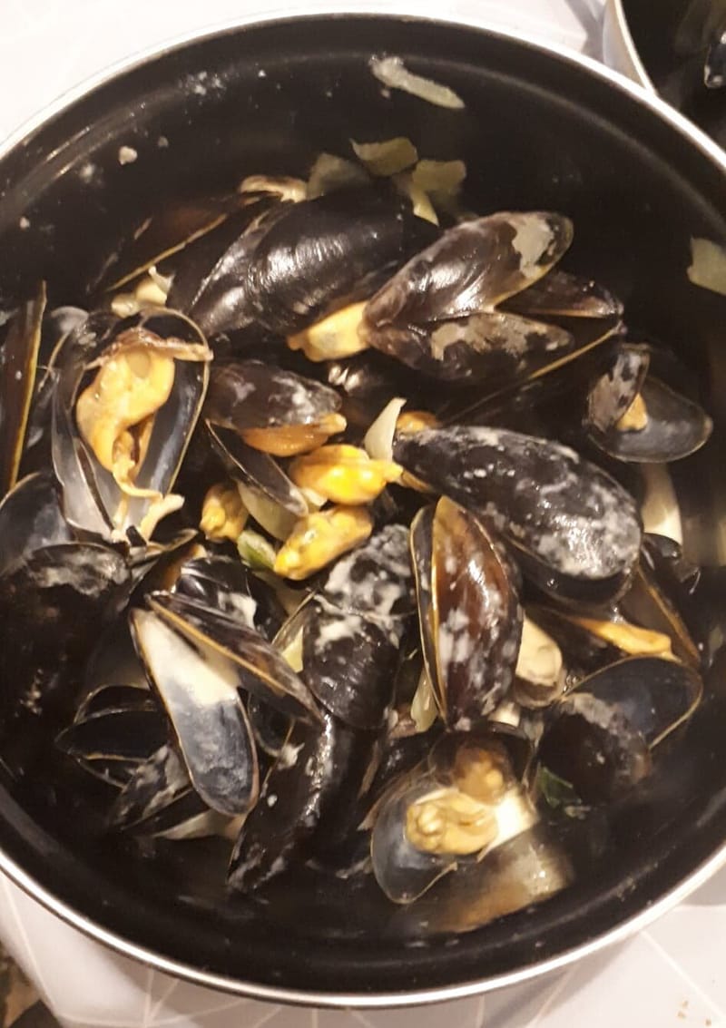 Recette à base de moules de Zélande